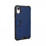 Urban Armor Gear Metropolis - удароустойчив хибриден кейс тип портфейл за iPhone XR (син) 2