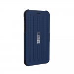 Urban Armor Gear Metropolis - удароустойчив хибриден кейс тип портфейл за iPhone XR (син) 3