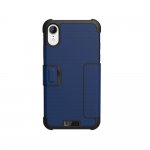 Urban Armor Gear Metropolis - удароустойчив хибриден кейс тип портфейл за iPhone XR (син) 1