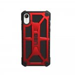 Urban Armor Gear Monarch Case - удароустойчив хибриден кейс за iPhone XR (червен-черен) 1