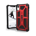 Urban Armor Gear Monarch Case - удароустойчив хибриден кейс за iPhone XR (червен-черен) 3
