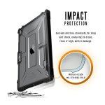 Urban Armor Gear Plasma Case - удароустойчив хибриден кейс от най-висок клас за iPad Pro 9.7, iPad 5 (2017), iPad 6 (2018), iPad Air, iPad Air 2 (прозрачен) 9