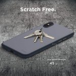 Elago Inner Core Case - тънък полипропиленов кейс (0.3 mm) за iPhone XS (тъмносин) 3