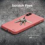 Elago Slim Fit Case - качествен поликарбонатов кейс за iPhone XS (светлочервен) 3