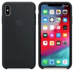 Apple Silicone Case - оригинален силиконов кейс за iPhone XS Max (черен) 1