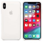 Apple Silicone Case - оригинален силиконов кейс за iPhone XS Max (бял) 1