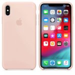 Apple Silicone Case - оригинален силиконов кейс за iPhone XS Max (розов пясък) 2