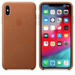 Apple iPhone Leather Case - оригинален кожен кейс (естествена кожа) за iPhone XS Max (кафяв) 1