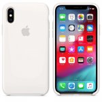 Apple Silicone Case - оригинален силиконов кейс за iPhone XS (бял) 1