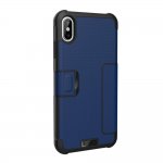 Urban Armor Gear Metropolis - удароустойчив хибриден кейс тип портфейл за iPhone XS Max (син) 2