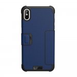 Urban Armor Gear Metropolis - удароустойчив хибриден кейс тип портфейл за iPhone XS Max (син) 1