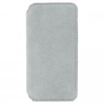 Krusell Broby 4 Card Slim Wallet Case - велурен калъф, тип портфейл за iPhone XS Max (сив) 3
