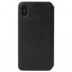 Krusell Pixbo 4 Card Slim Wallet Case - кожен калъф, тип портфейл за iPhone XS, iPhone X (черен) 4