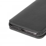 Krusell Pixbo 4 Card Slim Wallet Case - кожен калъф, тип портфейл за iPhone XS, iPhone X (черен) 2
