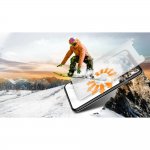 Eiger Mountain Glass Tempered Glass Screen Protector - калено стъклено защитно покритие за дисплея на iPhone XS, iPhone X (прозрачен) 4