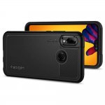 Spigen Marked Armor Case - качествен термополиуретанов калъф за Huawei P20 Lite (черен-мат)  2