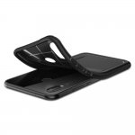 Spigen Marked Armor Case - качествен термополиуретанов калъф за Huawei P20 Lite (черен-мат)  3