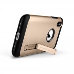 Spigen Slim Armor Case - хибриден кейс с поставка и най-висока степен на защита за iPhone XS, iPhone X (златист) 2