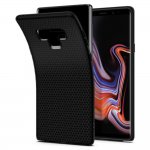 Spigen Liquid Air Case - тънък качествен термополиуретанов калъф за Samsung Galaxy Note 9 (черен-мат)  1