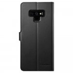 Spigen Wallet S Case - кожен калъф, тип портфейл и поставка за Samsung Galaxy Note 9 (черен) 5