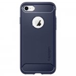 Spigen Rugged Armor Case - термополиуретанов кейс с най-висока степен на защита за iPhone 8, iPhone 7 (тъмносин) 1