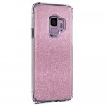 Spigen Slim Armor Glitter Case - хибриден кейс с най-висока степен на защита за Samsung Galaxy S9 (розов) 4