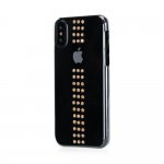 Bling My Thing Stripe Gold Swarovski - поликарбонатов кейс с кристали Сваровски за iPhone XS, iPhone X (прозрачен) 1