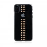Bling My Thing Stripe Gold Swarovski - поликарбонатов кейс с кристали Сваровски за iPhone XS, iPhone X (прозрачен) 2