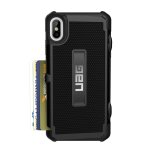 Urban Armor Gear Trooper Case - удароустойчив хибриден кейс с отделение за карти за iPhone Xs Max (черен) 1