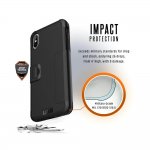 Urban Armor Gear Metropolis - удароустойчив хибриден кейс тип портфейл за iPhone XS Max (черен) 6