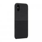 Incase Textured Snap Case - текстилен удароустойчив кейс за iPhone XS, iPhone X (черен) 4