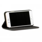 Dbramante 1928 Genuine Leather Folio Case - кожен (естествена кожа) калъф с поставка и отделение за кр. карта за iPhone 8, iPhone 7, iPhone 6 (черен) 3