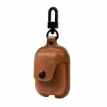 TwelveSouth AirSnap Leather Case - кожен калъф (ествествена кожа) за Apple Airpods (кафяв) 2