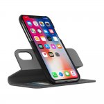 Incipio Esquire Folio Case - текстилен калъф, тип папка за iPhone XS, iPhone X (сив) 4