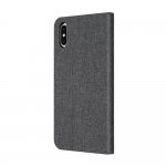 Incipio Esquire Folio Case - текстилен калъф, тип папка за iPhone XS, iPhone X (сив) 2