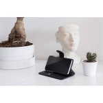 JT Berlin BookCase Kreuzberg Case - хоризонтален кожен (естествена кожа) калъф тип портфейл за iPhone XS Max (черен) 5