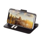 JT Berlin BookCase Kreuzberg Case - хоризонтален кожен (естествена кожа) калъф тип портфейл за iPhone XS Max (черен) 3