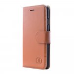 JT Berlin BookCase Kreuzberg Case - хоризонтален кожен (естествена кожа) калъф тип портфейл за iPhone XS Max (кафяв) 2