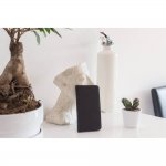 JT Berlin LeatherBook Tegel Case - хоризонтален кожен (естествена кожа) калъф тип портфейл за iPhone XS Max (черен) 4