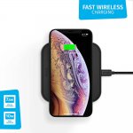 Zens Single Auminium Wireless Charger Stand 10W with Power Supply ZESC11B - станция за безжично зареждане на Qi съвместими устройства (черен) 1