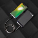 4smarts Power Bank VoltHub 10000 mAh PD and QQC 3.0 - външна батерия с два USB и USB-C изходи и технология за бързо зареждане и Lightning към USB-C кабел (черен) 6