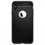 Spigen Rugged Armor Case - термополиуретанов кейс с най-висока степен на защита за iPhone XS Max (черен-мат) 2