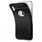 Spigen Rugged Armor Case - термополиуретанов кейс с най-висока степен на защита за iPhone XS Max (черен-мат) 6