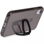 Torrii Glassy Case - силиконов (TPU) калъф със стъклен гръб за iPhone XR (черен) 2