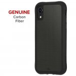 CaseMate Carbon Fibre Case - удароустойчив хибриден кейс за iPhone XR (черен) 2