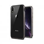 Verus Crystal Bumper Case - хибриден удароустойчив кейс за iPhone XR (черен-прозрачен) 1