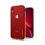 Verus Crystal Fit Label Case - удароустойчив силиконов (TPU) калъф за iPhone XR (прозрачен) 2