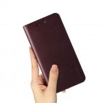 Verus Genuine Leather Diary Case - кожен калъф (естествена кожа), тип портфейл за iPhone XS Max (червен) 4
