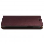 Verus Genuine Leather Diary Case - кожен калъф (естествена кожа), тип портфейл за iPhone XS Max (червен) 3