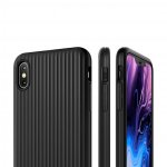 Verus Single Fit Label Case - хибриден удароустойчив кейс за iPhone XS Max (черен) 3